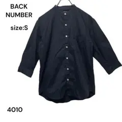バックナンバー　BACK NUMBER シャツ　トップス　Ｓ　ネイビー　麻
