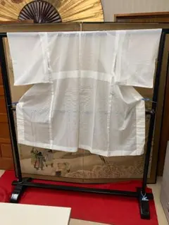 洗える絽長襦袢(ポリエステル)白地 半衿なし 着物
