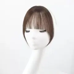 リアルヘア 前髪ウィッグ ブラウンブロンド