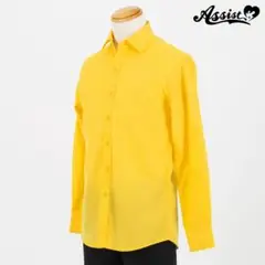 カラーシャツ　(男装仕様・長袖)　イエロー
