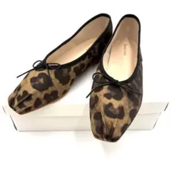 【未使用品】ボニータス bonitas パンプス バレエシューズ レオパード柄