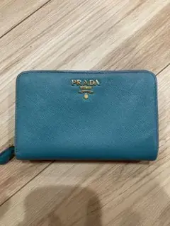PRADA サフィアーノ 二つ折り財布 折りたたみ財布 ファスナー