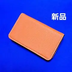 新品 オレンジ 名刺入れ カード入れ