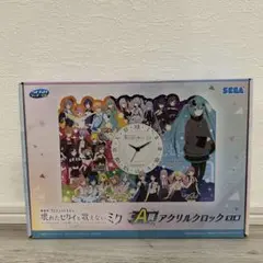 【A賞】壊れたセカイと歌えないミク アクリルクロック