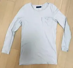 SHIPS シップス　ライトグレー 長袖カットソー