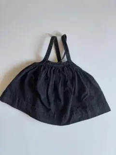 soor ploom Eloise pinafore-Black Denim