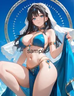 AIイラスト 美女 A4ポスター Ｊ90