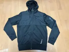 Reebok フード付き ブラックパーカー メンズO
