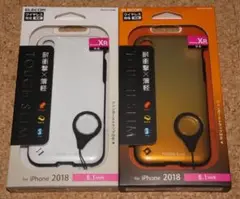 新品★エレコム iPhone XR TOUGH SLIM2 ホワイト＋オレンジ