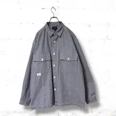 descendant 25SS ストライプ　ヒッコリー　ワークシャツ　長袖
