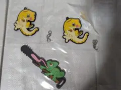 一番くじ 爬虫類&両生類 クレステッドゲッコー ラバーチャーム×2 　カメレオン