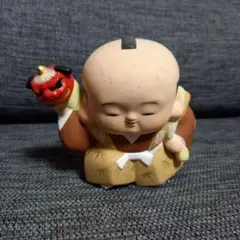 可愛い 福助 貯金箱 人形 縁起物 郷土玩具 民藝 陶器 置物 こけし 駄玩具