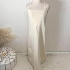 4youstory ダブルストラップ バッククロス キャミワンピース F