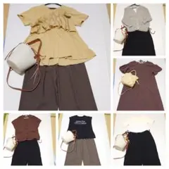 レディース　まとめ売り　シンプル　一週間コーデ カジュアル　着回し