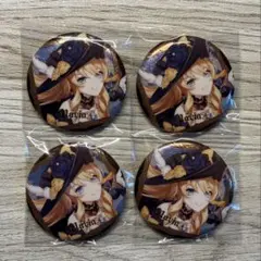 原神　缶バッジ　フィナーレへの歓宴シリーズ　公式正規品　ナヴィア　4点セット