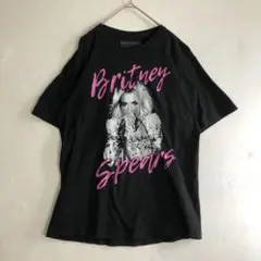 3452 ブリトニースピアーズ　半袖　Tシャツ　ビッグプリント　ブラック