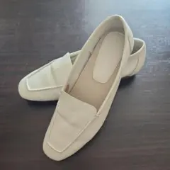ホワイト ローファー 合成皮革