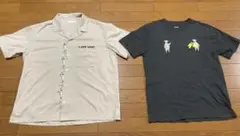 美品！graniph ラムチョップ オープンカラーシャツ、Tシャツ2枚セット S