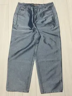 Vibes jeans光沢デニムパンツ　水色 y2k