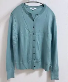 UNIQLO／エクストラファインメリノクルーネックカーディガン　長袖