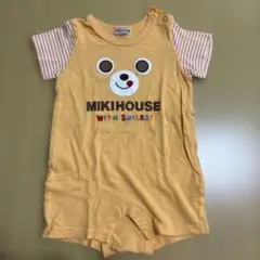Miki House クマ顔ロンパース 80