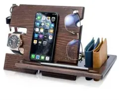 スマートフォンスタンド ウォレットスタンド 時計オーガナイザー メンズ ギフト