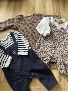 西松屋 ベビー服 ロンパース セット まとめ売り 秋冬
