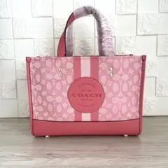 COACH コーチ ショルダー デンプシー シグネチャー ピンク