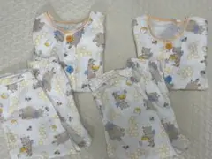 【美品】コンビミニ 長袖パジャマ 100サイズ 2着セット お揃い