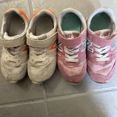 ✳️最終お値下げ✳️New Balance 373 キッズシューズ ピンク　オレンジ