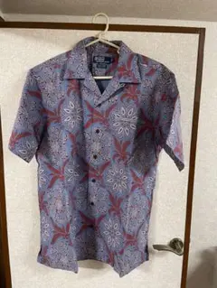 POLO ポロ ラルフローレン 半袖シャツ S 総柄 VINTAGE CAMP