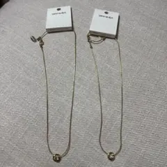2点セット❣️シューラルー ミニリングスライダーネックレス ネックレス