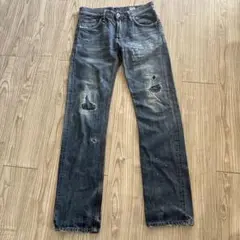 EDWIN 502 RVS メンズ　ダメージデニム　29インチ