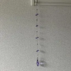 紫色クリスタルサンキャッチャー
