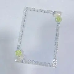 硬質ケース　B7 ジャニーズ デコ 櫻坂 乃木坂 日向坂 46生写真 黄緑