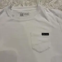 Marmot ホワイト Tシャツ Mサイズ 胸ポケット付き