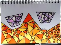 作品No.18【無題】手描き オリジナルイラスト