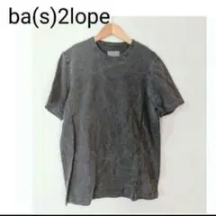 美品 ba(s)2lope ダメージ加工Tシャツ ダークグレー コットン 日本製