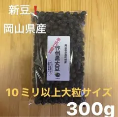 新豆❗️作州黒大豆 黒豆 10ミリ以上大粒 300グラム