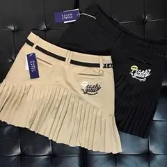 【大人気】 ゴルフ スカート Lサイズ マスタード
