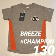 新品タグ付き◆BREEZE × CHAMPION◆コラボ半袖 Tシャツ130cm