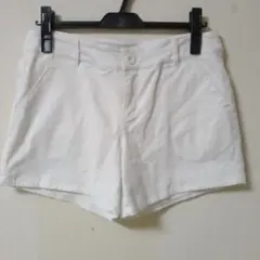 DELSOL ホワイト ショートパンツ L