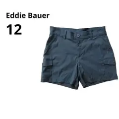 古着 Eddie Bauer エディーバウアー ブルー カーゴ ショートパンツ