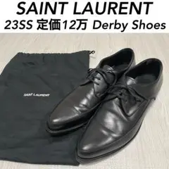 新品SAINT LAURENT ブラックドレスシューズ 40 SAINT LAURENT PARIS(サンローランパリ) スウェードドレス