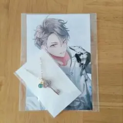 plusmate 結城慶 鍵ネックレス＆メッセージ入りイラストカード