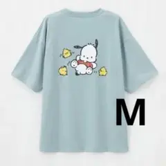 [新品]ポチャッコTシャツM緑◆サンリオはぴだんぶいビッグシルエット