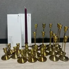 【ボルドー】ペガサスキャンドル　キャンドルホルダー　23本セット