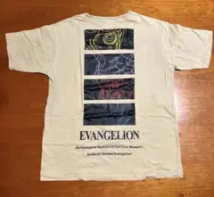EVANGELION バックプリントTシャツ ベージュ