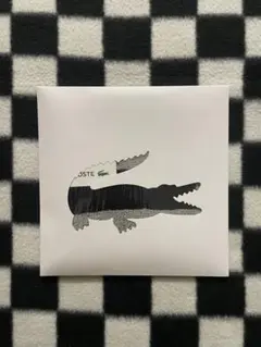 LACOSTE ラコステ タオルハンカチ グレー×ブラック