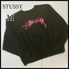 STUSSY ステューシー ビッグシルエット スウェット レディース でかロゴ